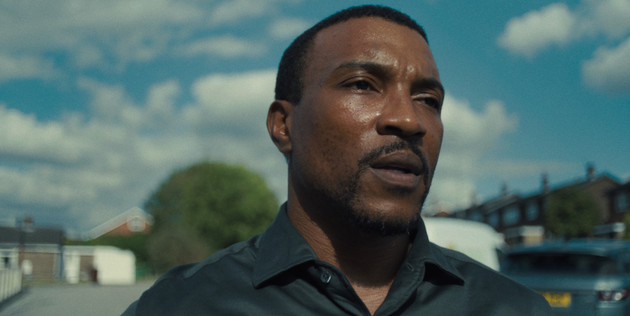 Ashley Walters in character as DI Luke Bascombe in Adolescence