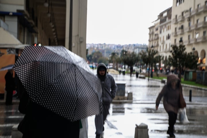 Βροχή στη Θεσσαλονίκη - Φωτογραφία Αρχείου