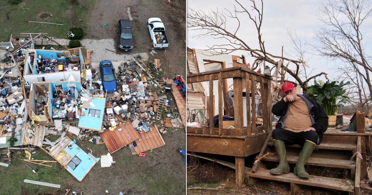 Photos Show Widespread Destruction From Violent Tornadoes, Wildfires, Dust Storms