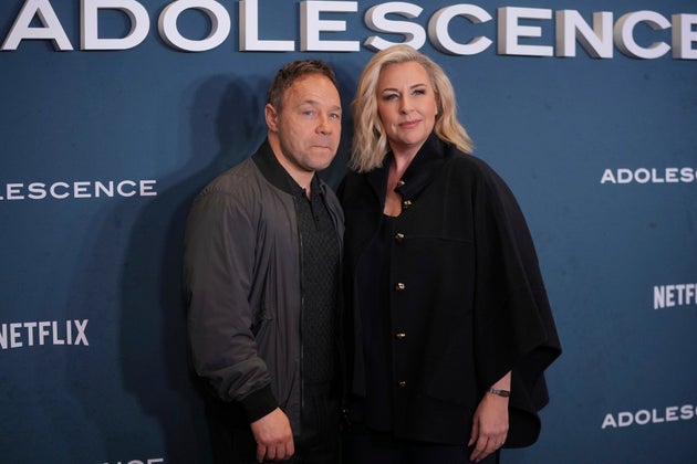 Stephen Graham and his wife Hannah Walters at the premiere of Adolescence last week