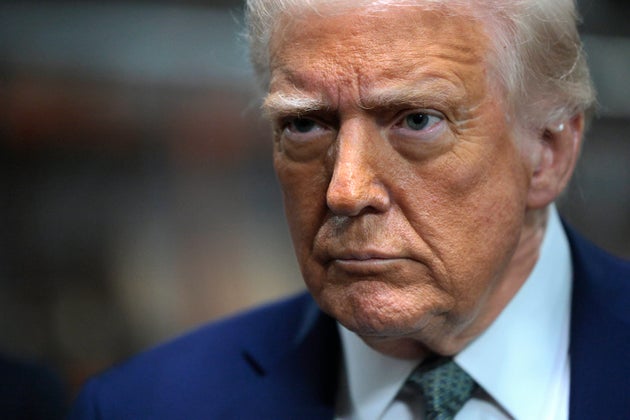 US President Donald Trump speaks to the media during a guided tour of the John F. Kennedy Center for the Performing Arts before leading a board meeting on March 17, 2025 in Washington, DC.