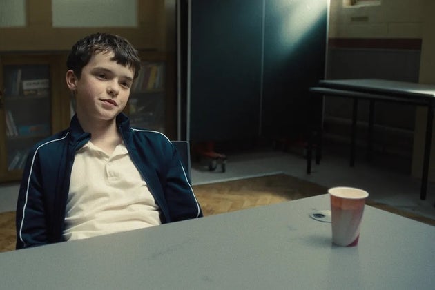 Owen Cooper as Jamie in the third episode of Adolescence