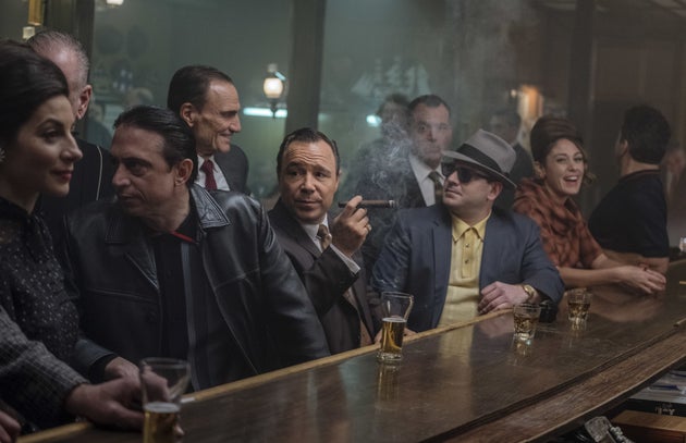 Stephen Graham on the set of The Irishman