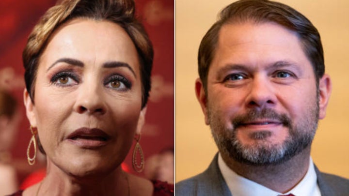 Kari Lake and Ruben Gallego's handshake greeting at a club turned ugly, according to a report.