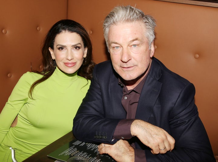 Hilaria Baldwin and Alec Baldwin attended the reopening of New York's Planet Hollywood on March 11.