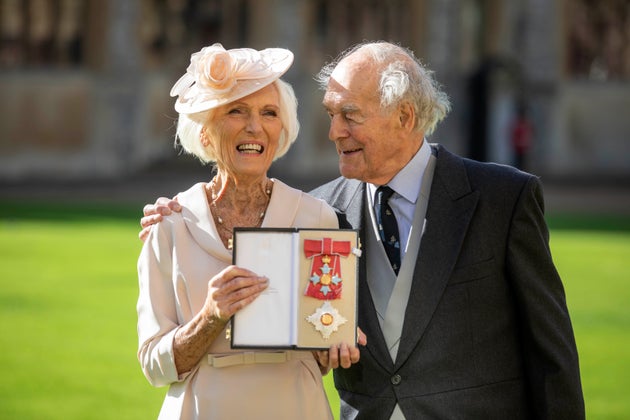 Mary Berry and husband Paul Hunnings 