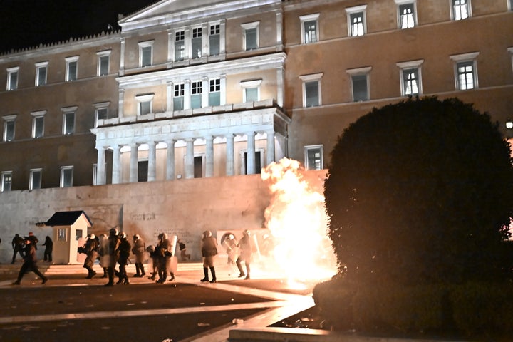 Επεισόδια μετά το τέλος του συλλαλητηρίου στην Αθήνα Παρασκευή 7 Μαρτίου 2025.