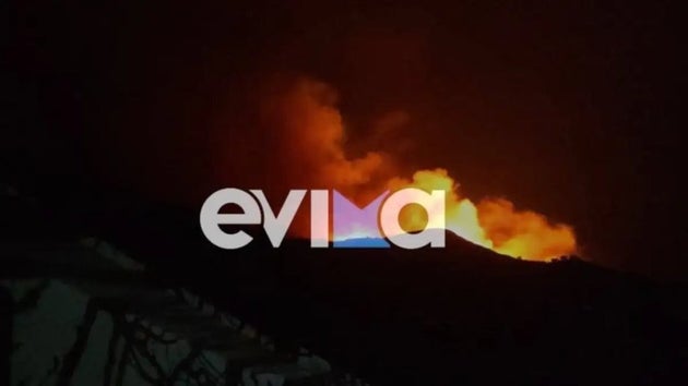 Φωτιά στην Κάρυστο: Μήνυμα του 112 στους κατοίκους των Καλλιανών