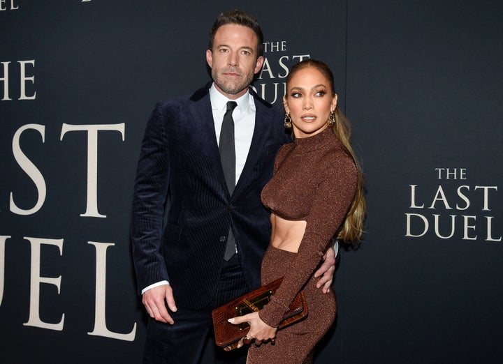 Ben Affleck and Jennifer Lopez in October 2021