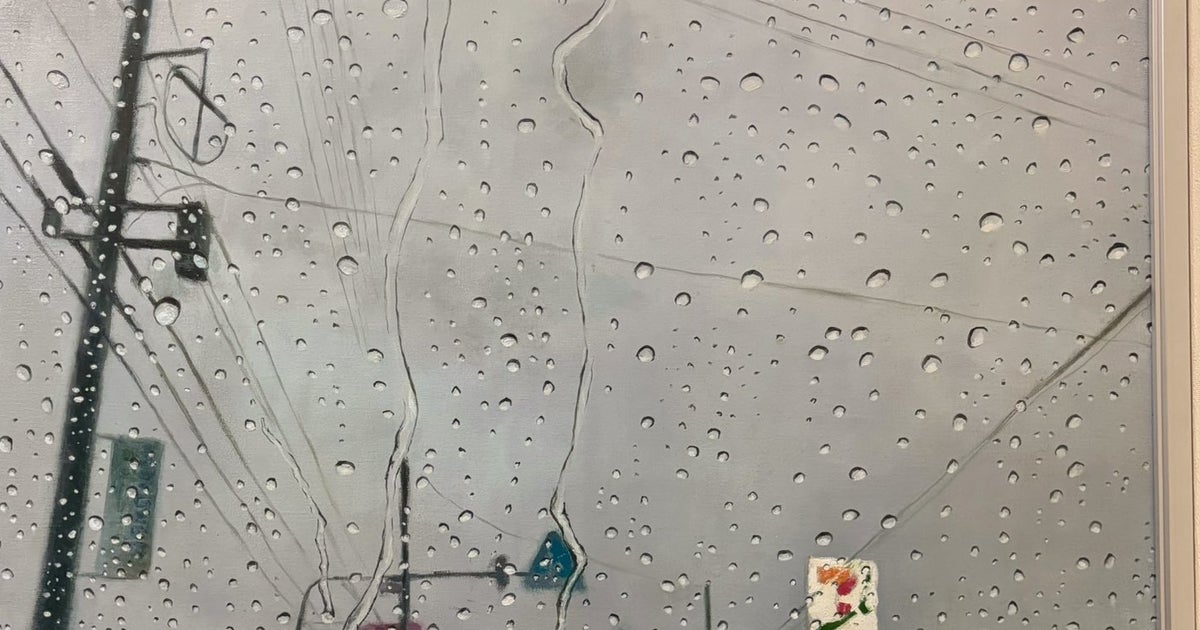 油絵 絵画 【藤の雨】 96a18c6ac9688034cecadfbdc217aa