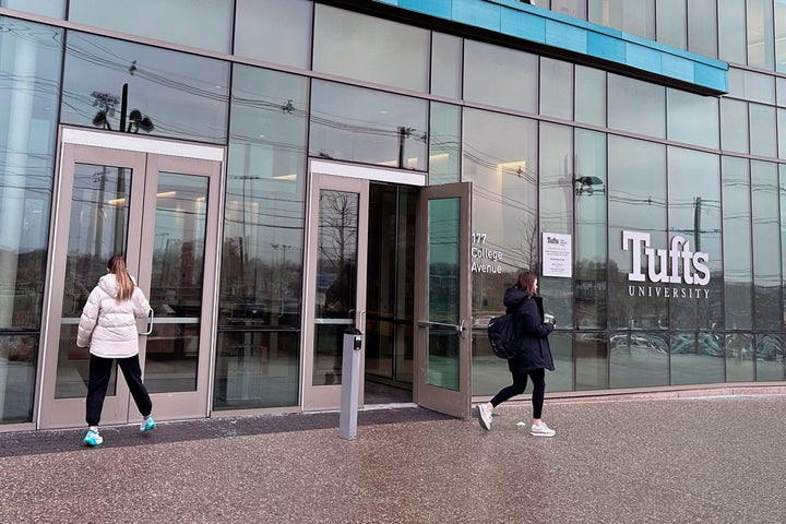 The campus of Tufts University.
