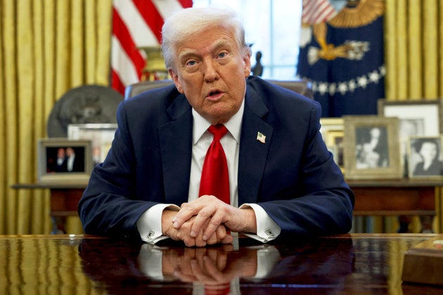 ホワイトハウスで話すアメリカのトランプ大統領（2025年3月26日）