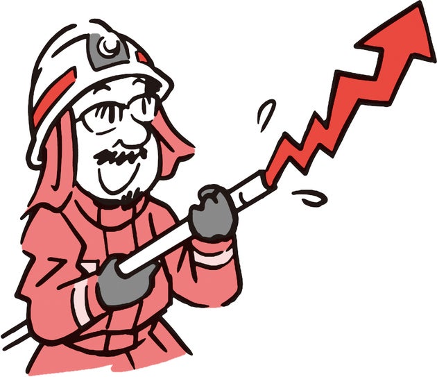 元消防士の個人投資家、かんちさん（イラスト：鈴木勇介）