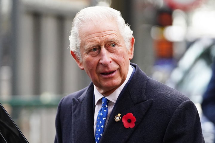 The then-Prince Charles pictured at an event on November 5, 2021, in Glasgow, Scotland.