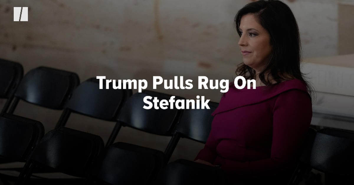 Trump Rug Trump Pulls Rug On Stefanik | HuffPost Videos