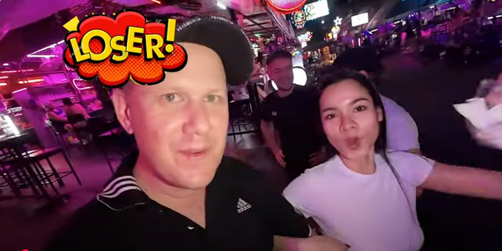 Sam moved to Thailand 19 months ago and is a self-described "loser back home."