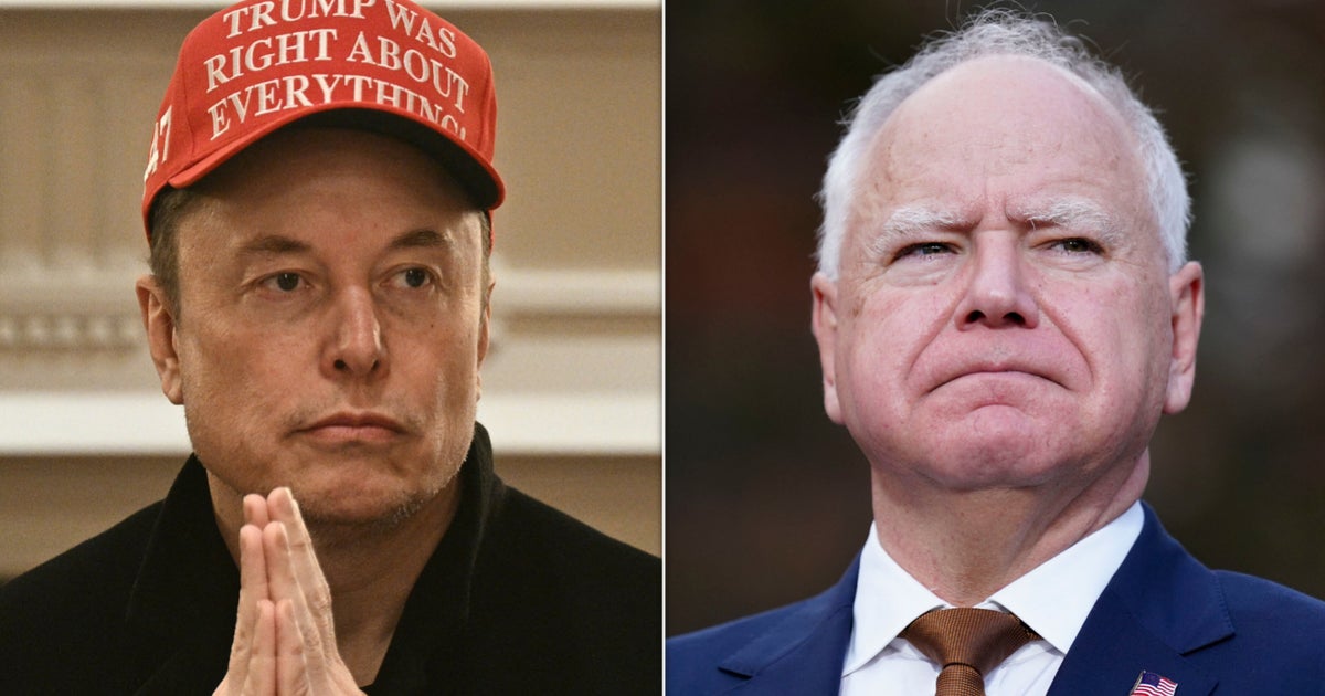 Elon Musk Goes After ‘Evil’ Tim Walz Over Tesla Stock Joke