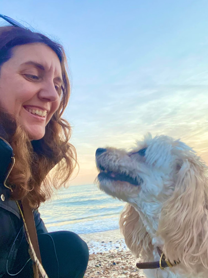 The author and Lola.