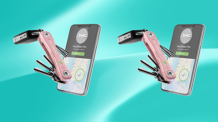 The KeySmart Pro Tile-compatible smart tracker and key organizer.