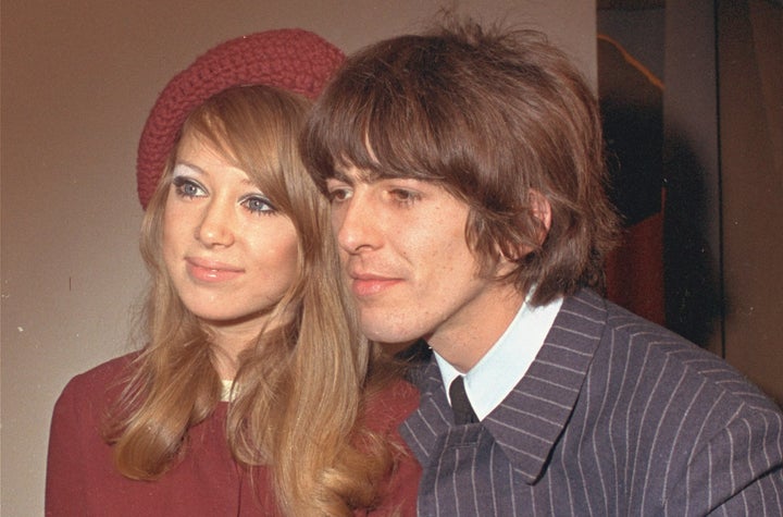 George Harrison of The Beatles and Pattie Boyd in London, England, in January 1966.