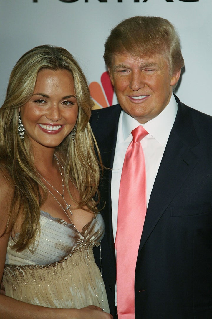 Vanessa Trump and Donald Trump arrive at the Season 5 finale of "The Apprentice" in 2006 in Los Angeles, California.
