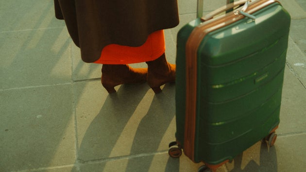 Woman with a suitcase