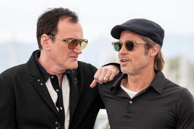 Κουέντιν Ταραντίνο, Μπραντ Πιτ στο 72ο Φεστιβάλ Καννών, για την πρεμιέρα του «Once Upon a Time in Hollywood», 22 Μαΐου 2019. (Photo by Joel C Ryan/Invision/AP)