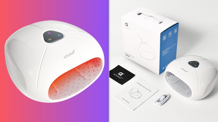 Here's a gadget to help relax those achy hands, and it's 15% off with the on-page coupon.