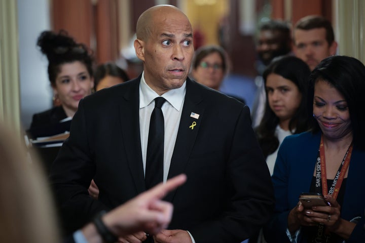 Cory Bookers secret weapon for the Senate trick? An empty stomach 1 Senator Cory Booker (Dn.J.) Report with journalists on Tuesday after pronouncing a record speech in the Senate.