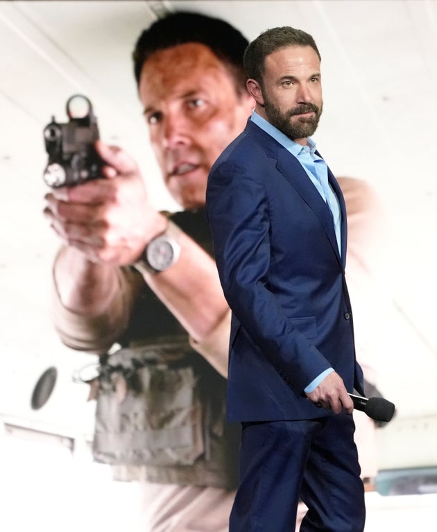 O Μπεν Άφλεκ στην παρουσίαση της ταινίας The Accountant 2 την Τετάρτη 2 Απριλίου.