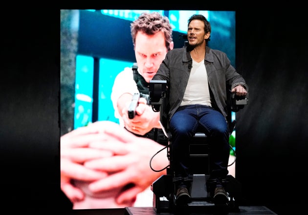 Ο Κρις Πρατ παρουσίασε με ιδιαίτερο τρόπο την νέα του ταινία επιστημονικής φαντασίας Mercy.