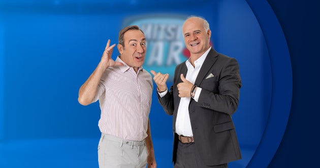 Ο Σωτήρης Καλυβάτσης και ο Γιώργος Μητσικώστας.