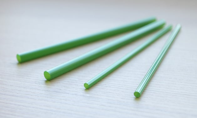 新たに導入した植物由来のバイオマスプラスチック製ストロー