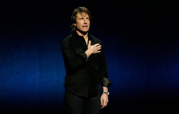 Ο Τομ Κρουζ στο CinemaCon, Caesars Palace, 3 Απριλίου 2025, Λας Βέγκας. (AP Photo/Chris Pizzello)