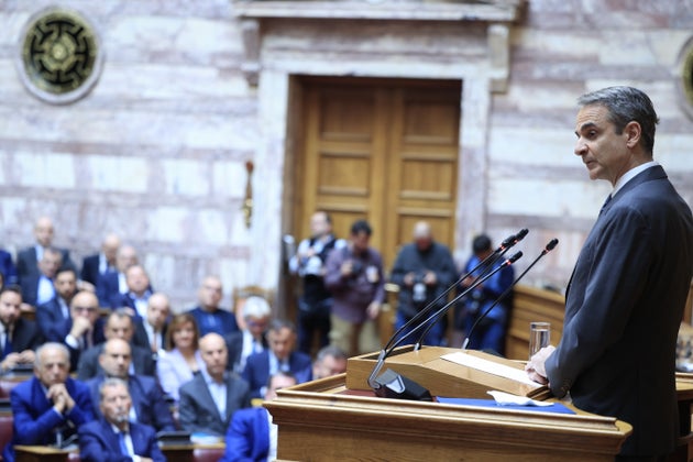 Συνεδρίαση της Κοινοβουλευτικής Ομάδας της Νέας Δημοκρατίας, Παρασκευή 4 Απριλίου 2025. (ΓΙΩΡΓΟΣ ΚΟΝΤΑΡΙΝΗΣ/EUROKINISSI)