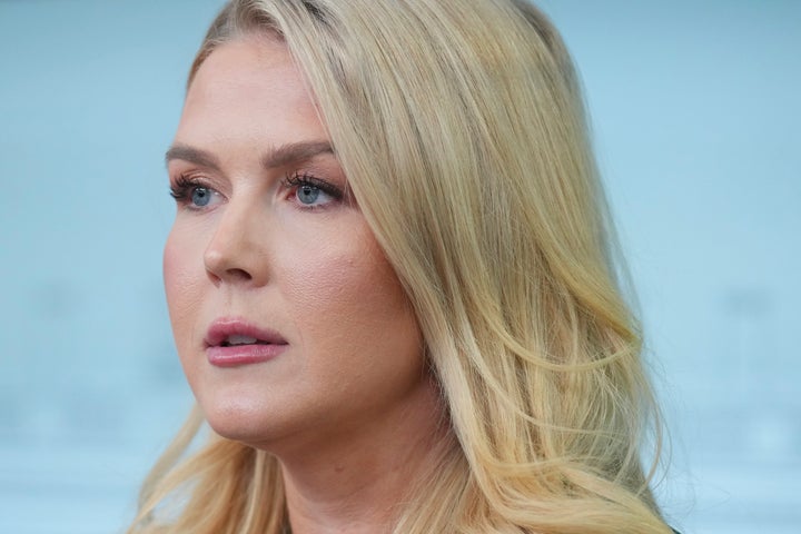 White House press secretary Karoline Leavitt's optimistic message on the economy came as many panicked about the ramifications of Trump's tariffs.