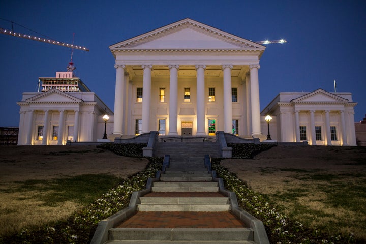 The Virginia State Capitol is pictured on Jan. 8, 2020, in Richmond, Virginia. The 2020 state legislative session began today under Democratic control.