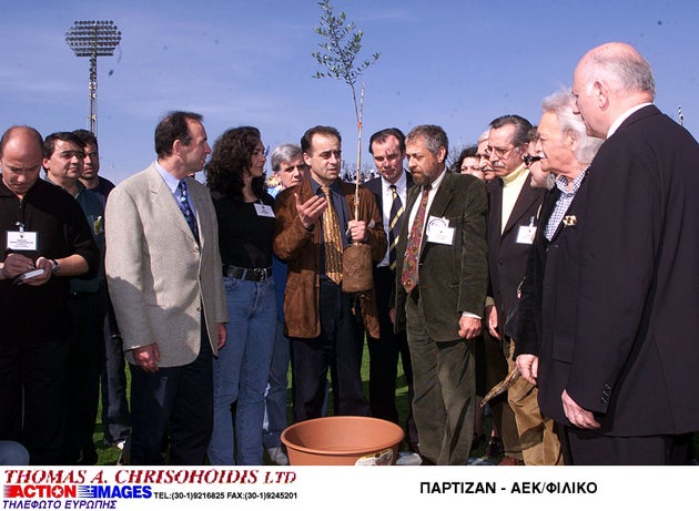 Η ελιά που φυτεύτηκε συμβολικά.