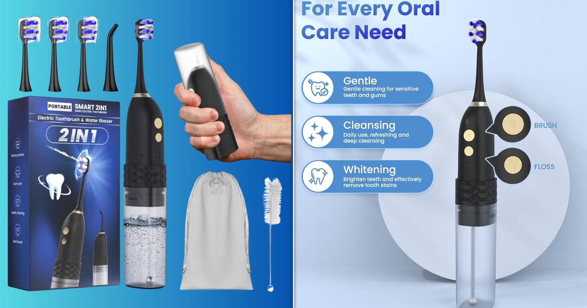 This 2-In-1 Toothbrush And Water Flosser Is On Sale This 2-In-1 Toothbrush And Water Flosser Is On Sale