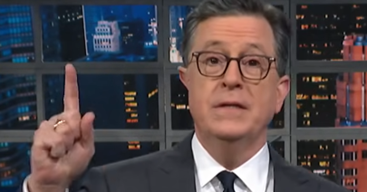 NextImg:Stephen Colbert Spots The Bleakest 'Silver Lining' In Trump Tariffs Fallout
