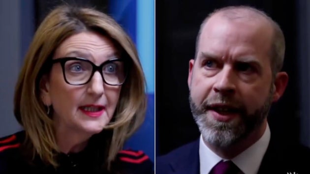 Victoria Derbyshire and Jonathan Reynolds on BBC Newsnight