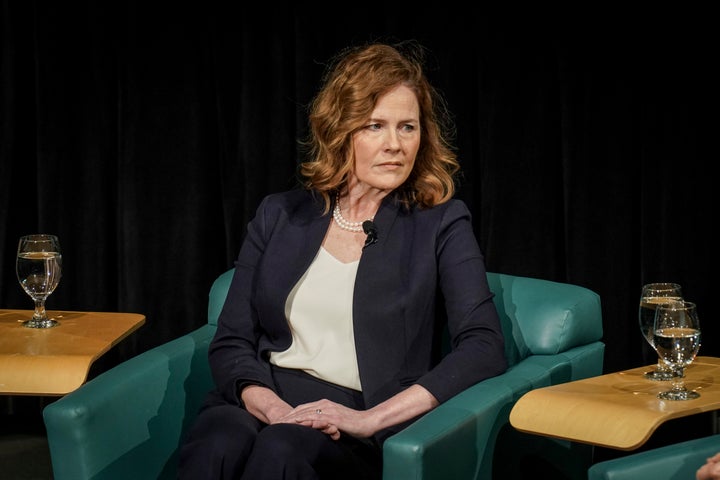 U.S. Supreme Court Justices Amy Coney Barrett voted against Donald Trump's use of the Alien Enemies Act.