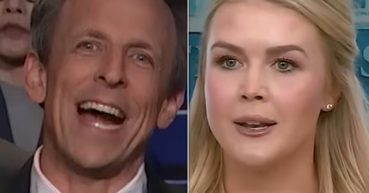 Seth Meyers’ Karoline Leavitt Spoof Briefing Ends With NSFW Punch Line
