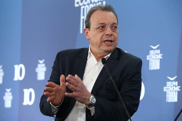 Ο πρόεδρος του ΣΥΡΙΖΑ-ΠΣ, Σωκράτης Φάμελλος μιλώντας στο 10ο Οικονομικό Φόρουμ Δελφών.
