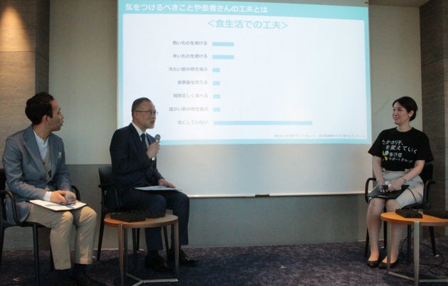 トークセッションの様子。天達武史さん（左）室田浩之さん（中央）黒澤希さん（右）