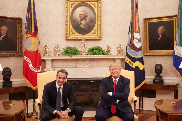 Στιγμιότυπο από παλαιότερη συνάντηση του Κυριάκου Μητσοτάκη και του Ντόναλντ Τραμπ στον Λευκό Οίκο