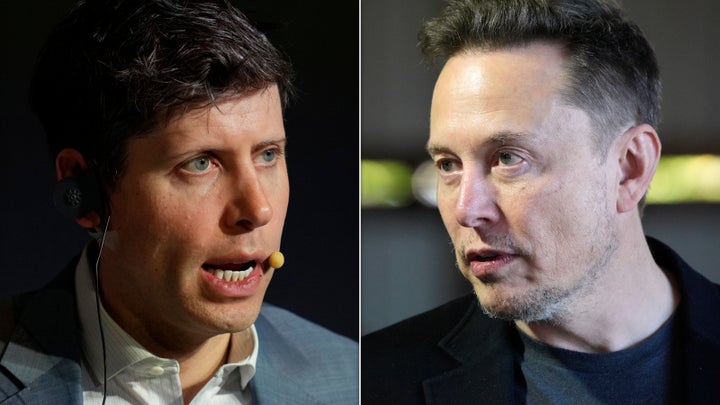 OpenAI co-founders Sam Altman (left) and Elon Musk are now suing each other.