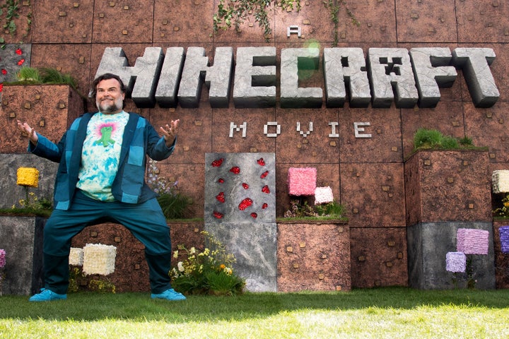 "A Minecraft Movie" star Jack Black in London on March 30. Despite dismal reviews, the movie has reportedly raked in over $185 million in the U.S. in less than a week.
