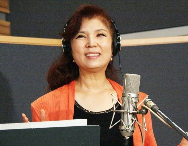 公開レコーディングをする八代亜紀さん（2012年7月11日）