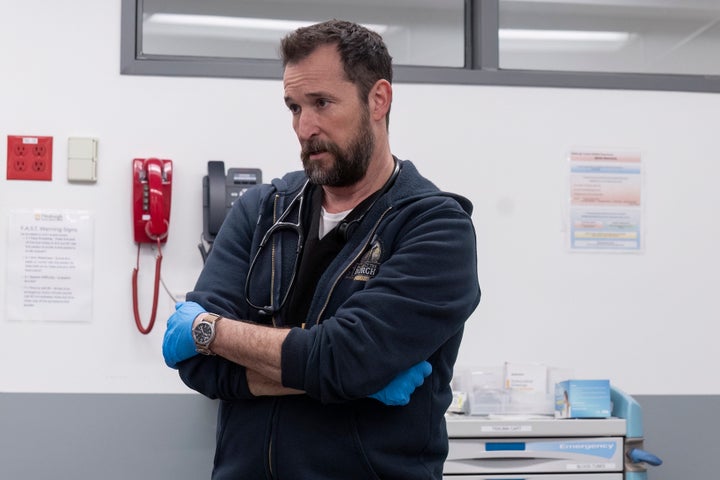 Noah Lyle stars as Dr. Robby in "The Pitt," the hit Max hospital drama being praised as the best this year.